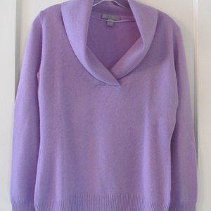 Cashmere Shawl Collar Sweater Size Small